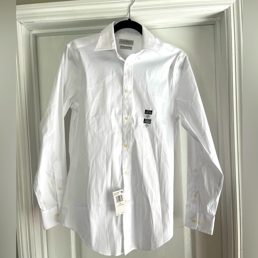 Ralph Lauren Button Up Shirt In White Size Small
